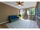 Inviting screened porch with comfortable seating and view of the backyard at 149 Hadley Ln, Clayton, NC 27527