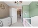 The Bedroom features neutral walls, a white crib, and a changing table at 2833 Gross Ave, Wake Forest, NC 27587