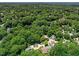 Lush greenery surrounds residential homes in scenic aerial community view at 2849 Rue Sans Famille, Raleigh, NC 27607