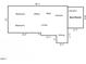Layout showing the location of the Kitchen, Laundry, Living area, Bedrooms and Bath at 3701 Oak Grove Church Rd, Mebane, NC 27302