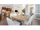 Dining room adjacent to the kitchen, creating a seamless flow for entertaining guests at 4228 Fawn Lily Dr, Wake Forest, NC 27587