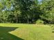 Large backyard with mature trees at 462 Ashland Dr, Goldston, NC 27252