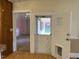 View from the kitchen out through the back door at 462 Ashland Dr, Goldston, NC 27252
