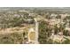 Aerial view of neighborhood with long, straight road and scattered houses among the trees at 51 Brafford Estates Dr, Cameron, NC 28326