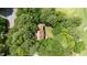 Overhead view of wooded property at 5113 Linksland Dr, Holly Springs, NC 27540