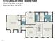 Second floor plan of the home that shows bedrooms, bathrooms, bonus room, and laundry room at 5113 Linksland Dr, Holly Springs, NC 27540
