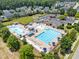 Community pool showcasing multiple pools and lounge area, playground, and gathering areas at 529 Lake Gaston Dr, Fuquay Varina, NC 27526