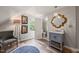 Full bath with single vanity, modern finishes and natural light at 53 Lake Wendell Rd, Wendell, NC 27591