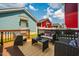 Outdoor deck with comfortable seating and a table, perfect for relaxation at 644 Granite Mill Blvd, Chapel Hill, NC 27516