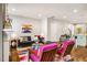 Bright living room features an open floor plan, modern furnishings, and hardwood floors at 644 Granite Mill Blvd, Chapel Hill, NC 27516