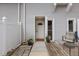 Inviting front entryway with a well-maintained walkway and cozy decor at 7159 Sandy Creek Dr, Raleigh, NC 27615