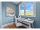 Bright office space with a large window offering beautiful outdoor views at 805 Tower St, Raleigh, NC 27607