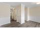 Elegant living room featuring fresh paint, wood floors, and bright lighting at 109 Grey Elm Trl, Durham, NC 27713