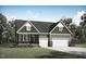 Charming single-Gathering home with stone accents, a two-car garage, and manicured lawn at 16 Calming Pl Pl, Fuquay Varina, NC 27526