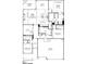 Layout showcasing the flex room, bedrooms, kitchen, Gathering room, and dining area at 16 Calming Pl Pl, Fuquay Varina, NC 27526