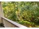 Balcony overlooking the surrounding woods, providing a serene and private retreat at 1851 Trailwood Heights Ln # 201, Raleigh, NC 27603