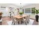 Dining area with a table for six and a view of the kitchen at 201 Shady Lane Dr, Smithfield, NC 27577