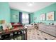 Bright bedroom with two beds, natural light, and playful decor at 322 Tobacco Farm Way, Chapel Hill, NC 27516