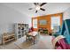 Spacious playroom area with bright colors, storage and learning toys at 322 Tobacco Farm Way, Chapel Hill, NC 27516