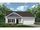 Charming one-story home featuring a covered entryway, attached garage, and well-manicured lawn at 367 Deodora Lane Ln, Cameron, NC 28326