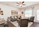 Inviting living room with comfortable seating, lots of decor, and plenty of natural light at 367 Deodora Lane Ln, Cameron, NC 28326