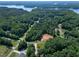 Lake community house nestled among dense trees near the lake, showing its scenic location at 52 Buoy Dr, Henderson, NC 27537
