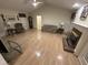 Living room with hardwood floors, fireplace, lots of space and natural light at 7194 Johns Point Ct, Liberty, NC 27298