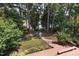 Backyard with a tranquil view of the lake and surrounding trees, creating a serene outdoor escape at 8106 Sommerwell St, Raleigh, NC 27613