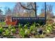 Downtown Cary Park sign surrounded by vibrant plants and greenery at 827 Union St, Cary, NC 27511