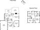 Detailed floor plan of a two-story home featuring the layout of each room and exterior features at 8712 Walkelin Ct, Raleigh, NC 27615