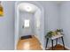Welcoming foyer with neutral paint and hardwood floors at 927 Contessa Dr, Cary, NC 27513