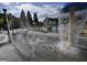 Community splash pad featuring water features offers Gathering-friendly recreation at 1106 Brittley Way, Apex, NC 27502