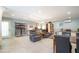 Bright finished basement with multiple recreation areas, lots of furniture and light at 127 Creekwood, Pittsboro, NC 27312