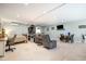 Spacious finished basement with recreation space, dining, and living areas at 127 Creekwood, Pittsboro, NC 27312