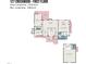 Detailed floor plan showcasing the layout of the main floor including bedrooms, kitchen, and living spaces at 127 Creekwood, Pittsboro, NC 27312