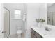 Clean and modern bathroom with a shower, toilet, and vanity with neutral color palette at 130 Summer Mist Ln # 160, Clayton, NC 27527