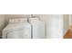 Laundry room featuring a white washer and dryer at 1317 Elmset Ln, Durham, NC 27713