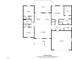 Detailed floor plan showcasing the home's layout, including bedrooms, living areas, kitchen, and garage at 157 Cherrybirch Ln, Zebulon, NC 27597