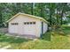 Exterior view of the two car garage at 1704 Little John Ct, Burlington, NC 27217