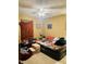 Small secondary bedroom with fan and standard closet space at 175 Ann Dr, Timberlake, NC 27583
