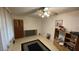 Bright living room with decorative rug and unique ceiling fan at 181 Mangums Dr, Wendell, NC 27591