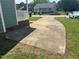 Long driveway provides ample parking space with great views of the neighborhood at 2012 Ranch Mill Cir, Raleigh, NC 27610