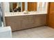 Large primary bathroom featuring a double vanity, and tile floors at 267 Bald Eagle Dr, Pittsboro, NC 27312