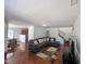 This open-concept living space has a large sectional and sleek entertainment setup at 2907 S S Roxboro St, Durham, NC 27707