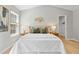 The main bedroom features neutral decor, closet, and ensuite at 3201 Sawyers Mill Dr, Apex, NC 27539