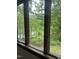 Wood framed window provides a view of lake at 4070 Swannie Coble Rd, Snow Camp, NC 27349