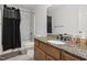 Practical bathroom features tiled floors, shower and tub at 5105 Baywood Forest Dr, Knightdale, NC 27545
