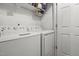 Convenient laundry area with side by side washer and dryer at 5105 Baywood Forest Dr, Knightdale, NC 27545