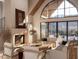 Cozy living room with a fireplace, neutral colors, and comfortable seating, creating a relaxing ambiance at 8016 Penny Rd, Raleigh, NC 27606