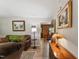 Inviting living room showcasing comfortable seating, stylish decor, and seamless flow to other living spaces at 908 Clarion Dr, Durham, NC 27705